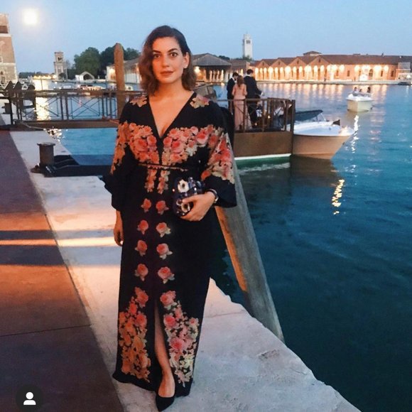 Vilshenko Bolce Peony-print silk Dress - Picture 2 of 6